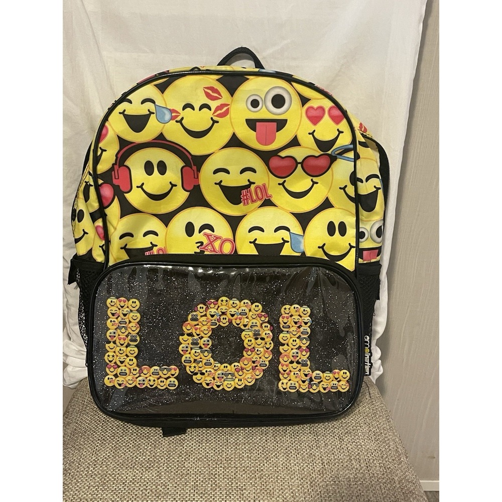Emojination Smiley Emoji School Backpack.